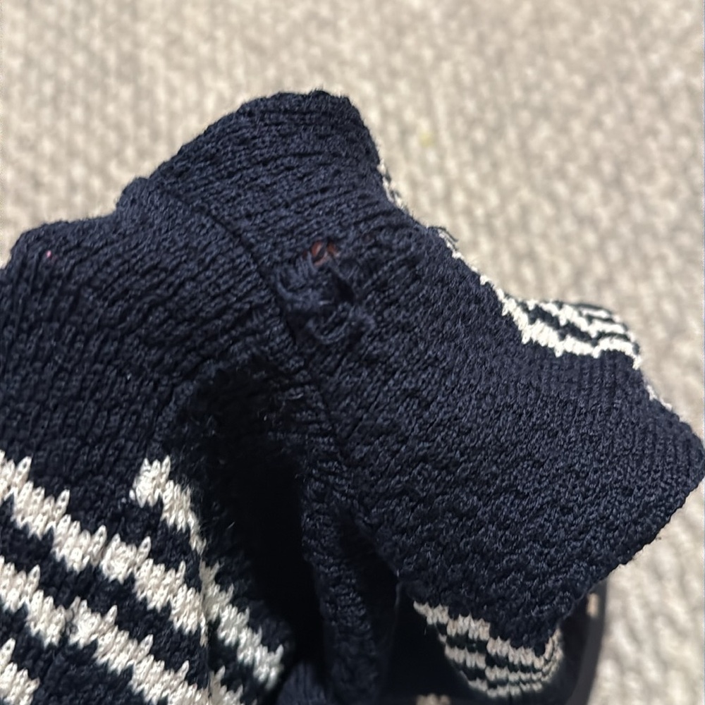 Veronica Beard Bianca combo blue white sweater - Picture 5 of 8
